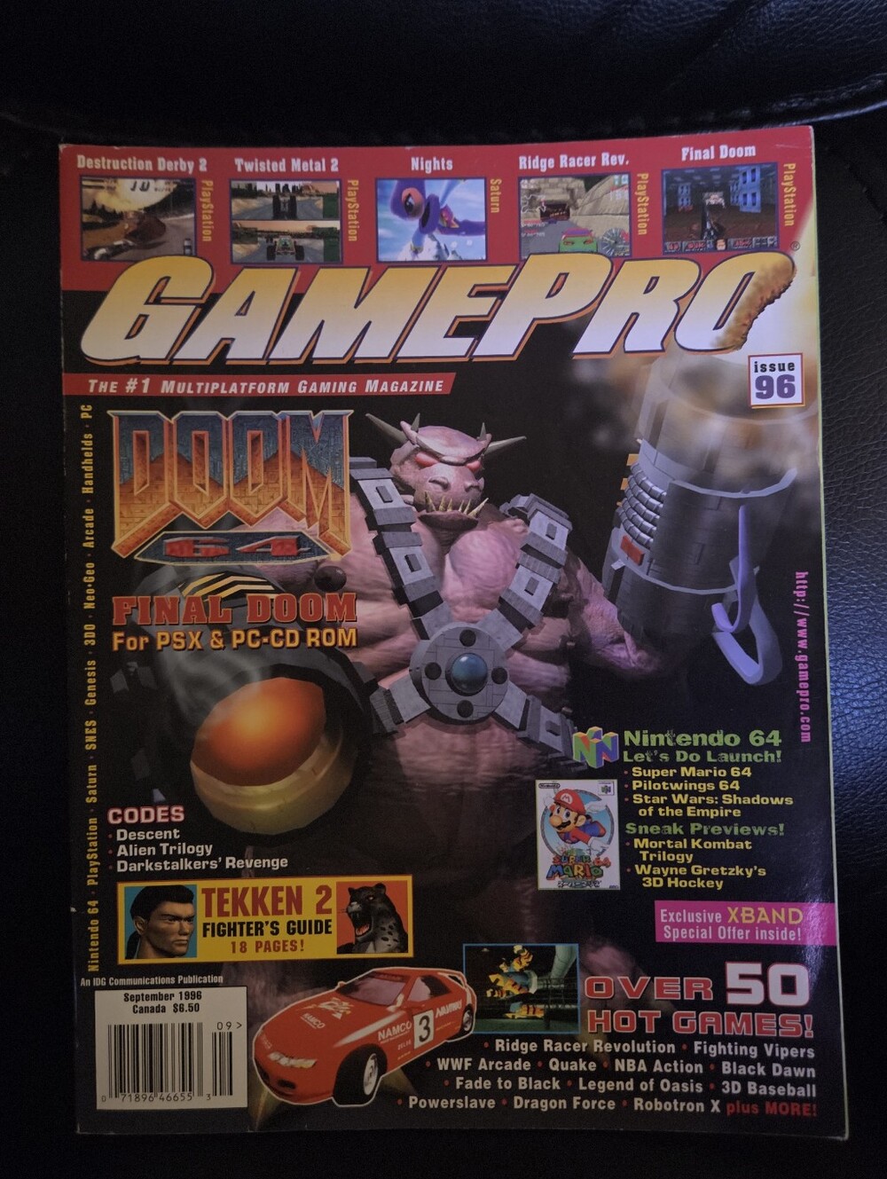 Vintage GamePro Magazine Issue #96 from September 1996